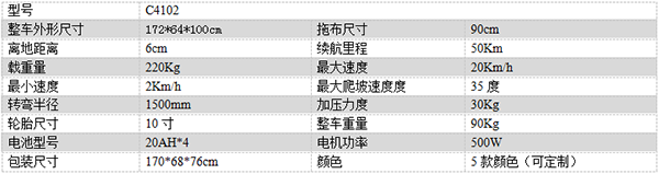 电动伽师尘推车C4102