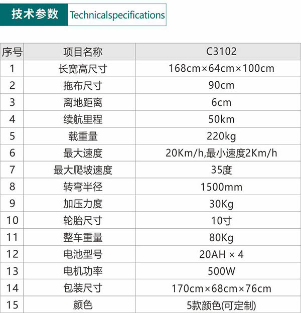 电动伽师尘推车C3102